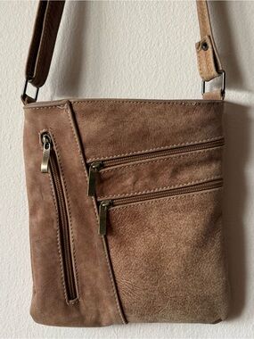 Brown Genuine Leather crossbody bag